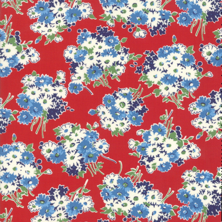 Bouquet Red | Good Times by American Jane | per 1/2 metre