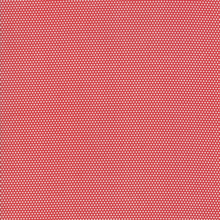 Micro Dot Red | Good Times by American Jane | per 1/2 metre