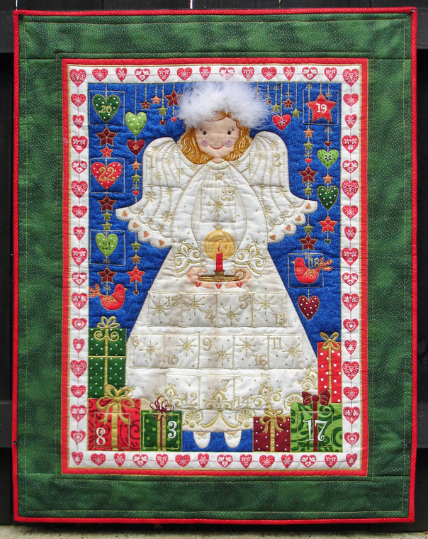 Angel  Advent Calendar 27 1/2" x 35"