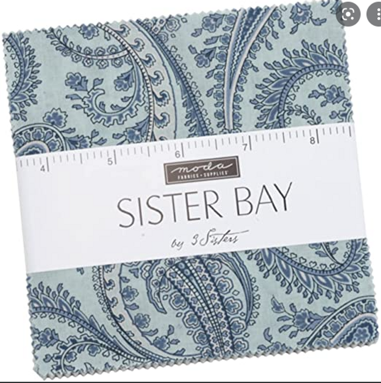 Sister Bay by 3 sisters - 5 " charm pack  x 42 squares