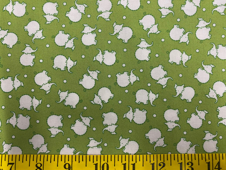 Green Elephants C5612 | Toy Chest 2 by Penny Rose | per half metre length