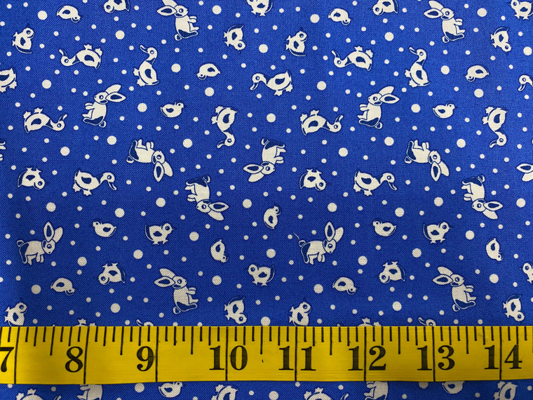 Blue Bunnies & Ducks | Toy Chest by Penny Rose | per half metre length