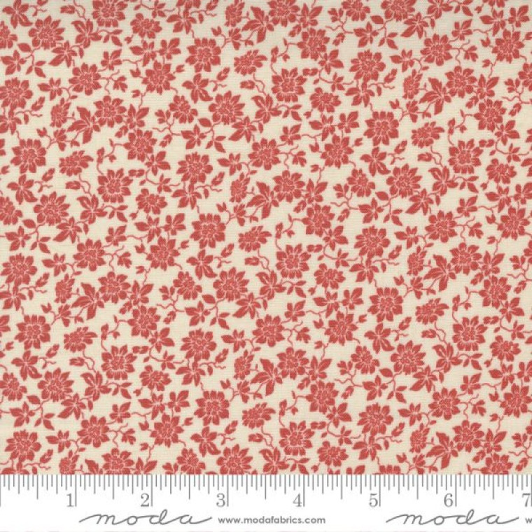 Toussaint Pearl/Faded Red | Bonheur De Jour by French General | per 1/2 metre