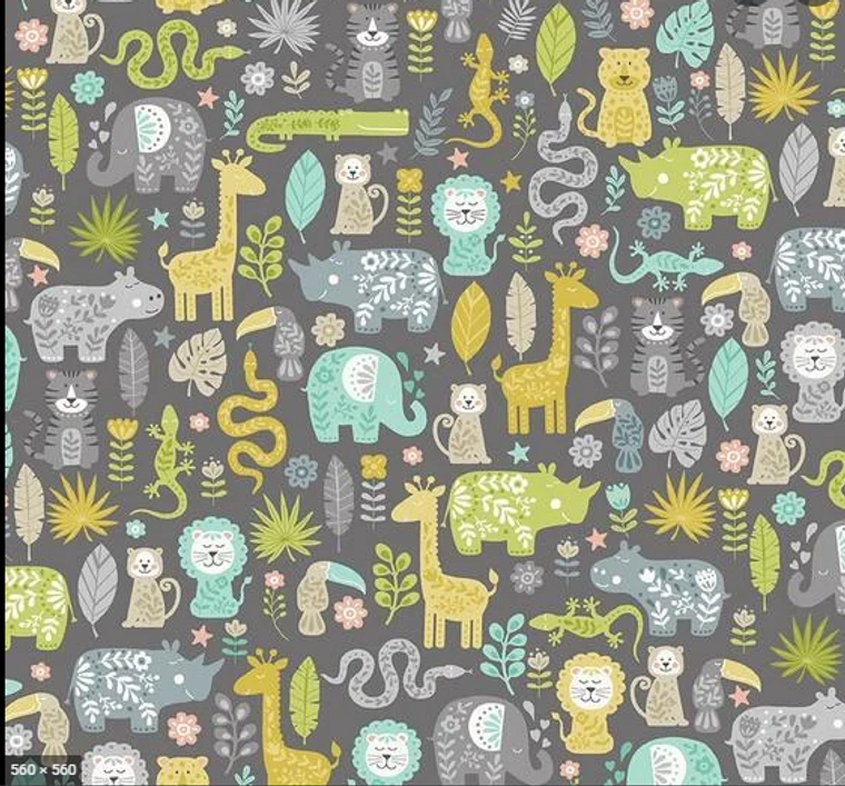 Baby Safari Montage 2447 Col 103 -  per half metre length