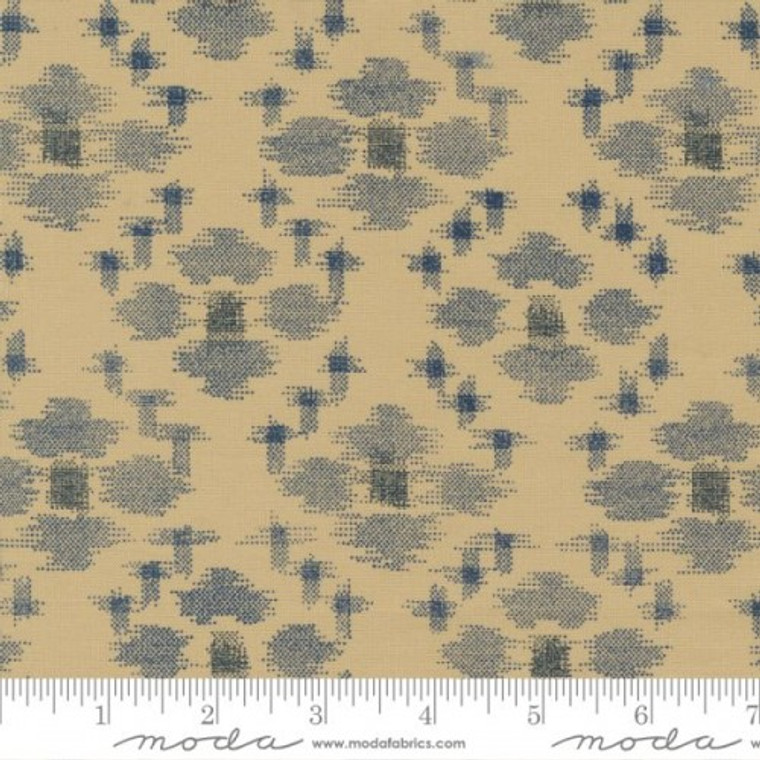 YUKATA - KASURI - AMA   48074-24  -JAPANESE REPRODUCTION  - per half metre length