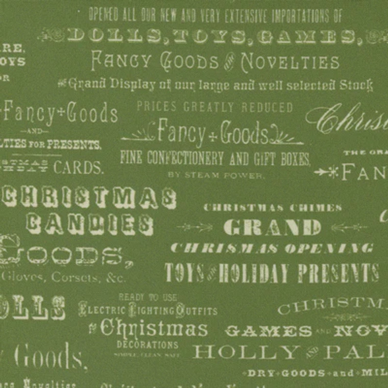 Christmas Faire By Cathe Holden - Advertising Evergreen - per half metre length