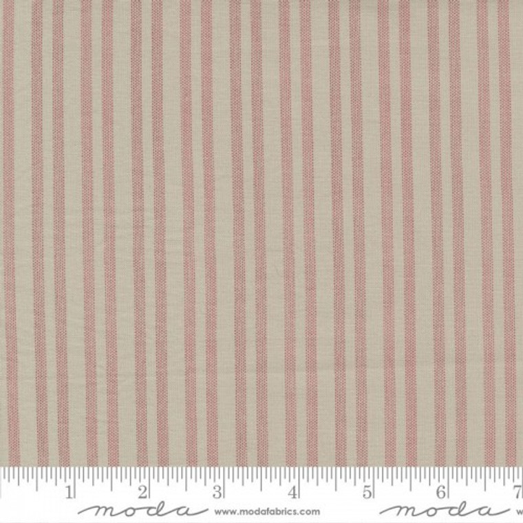 The Flower Farm - Bunny Hill Designs - 3016-15 Trellis stripe - THISTLE  per half metre length