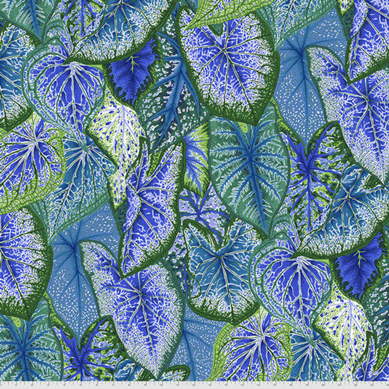 Caladiums in Blue | Philip Jacobs | per quarter metre