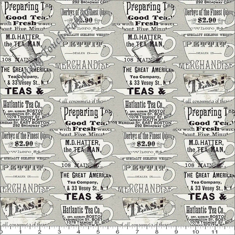 Teacups in Grey | Tidings of Great Joy by J Wecker Frisch