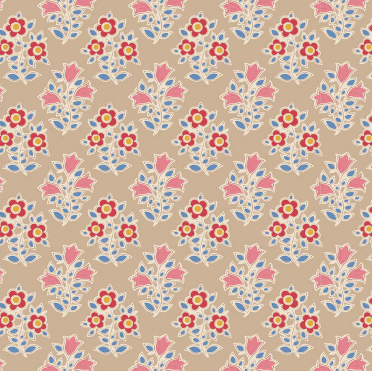 Farm Flowers Sand | Jubilee by Tilda | per quarter metre