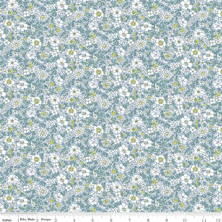 Arley Blossom in Blue | Flower Show Coastal Walk by Liberty | per quarter metre