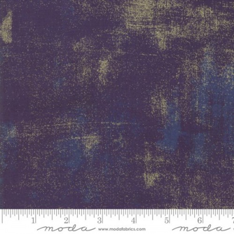 Eggplant | Grunge Metallic | per quarter metre