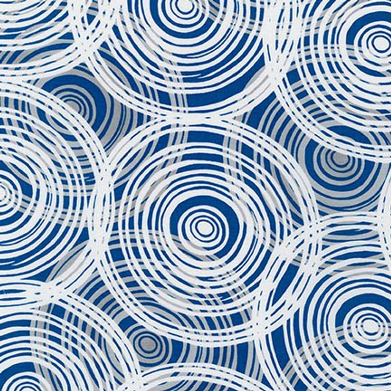 Circles in Royal Blue | Marks by Valori Wells | per quarter metre