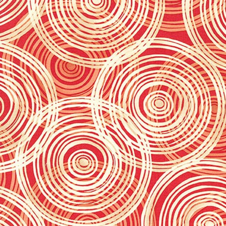Circles in Saffron | Marks by Valori Wells | per quarter metre