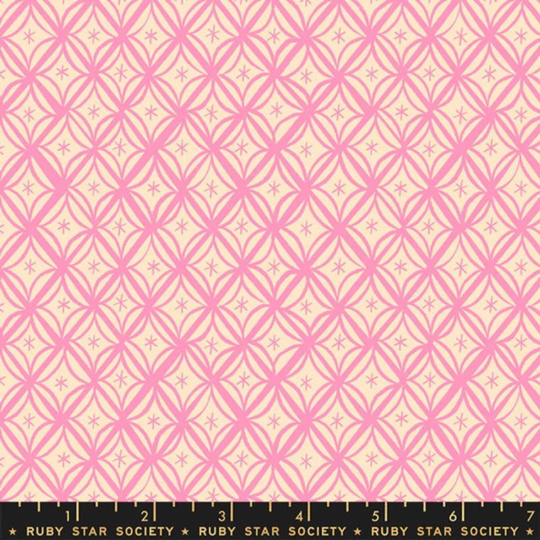 Ruby Star Society Macrame in Flamingo - per quarter metre