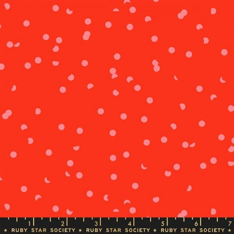 Ruby Star Society Hole Punch Dot in Ruby - per quarter metre