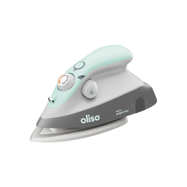 Oliso Iron Aqua and Grey coloured