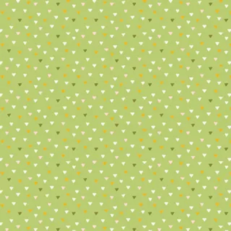 Triangles in Lime | Playful Spring | per quarter metre