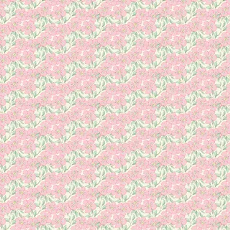 Flowers in White | Playful Spring | per quarter metre
