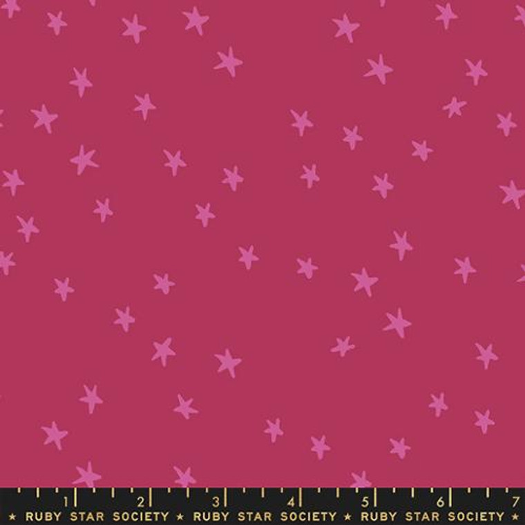 ruby red background with small magenta stars