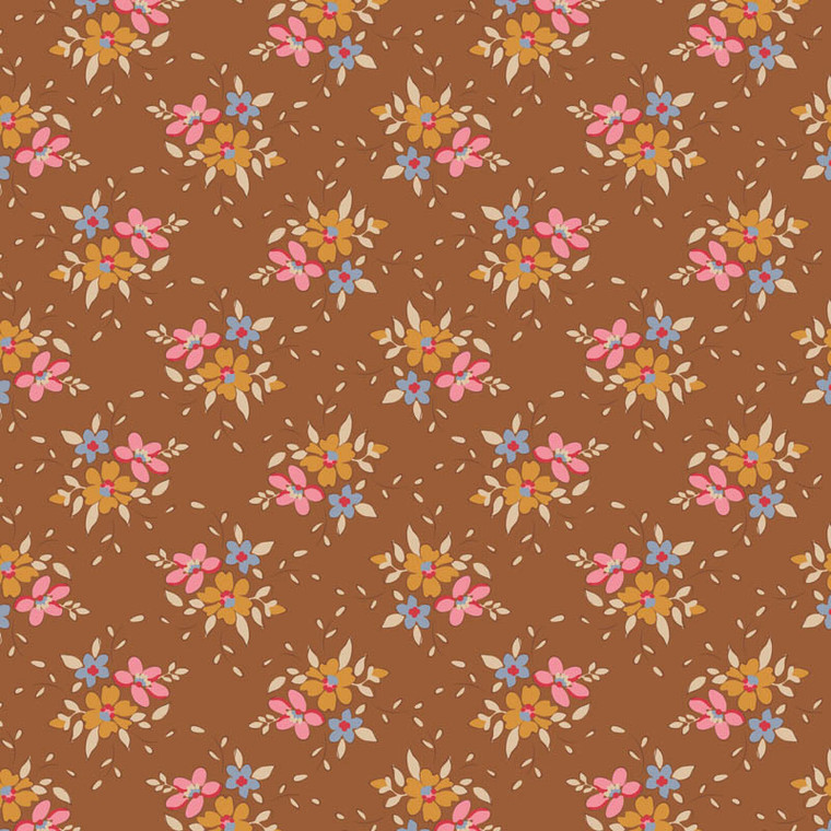 Frida in Brown | Autumn Creating Memories by Tilda | per quarter metre