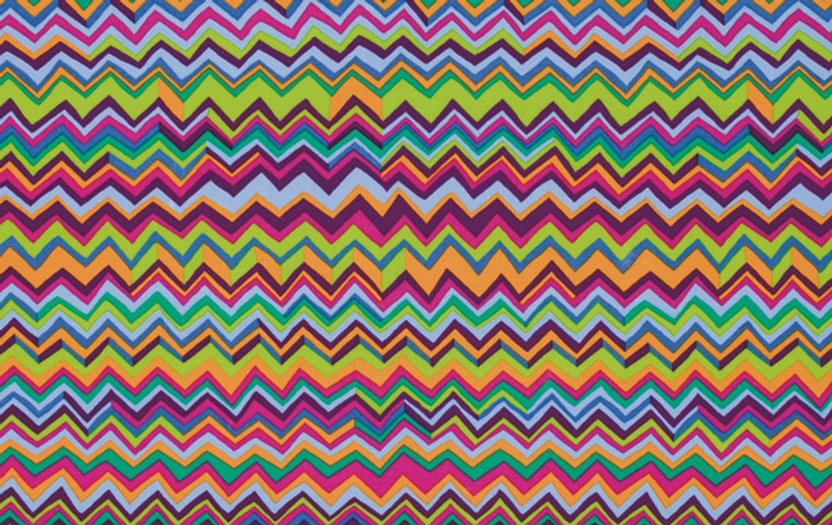 Zig Zag in Multi | Brandon Mably | per quarter metre