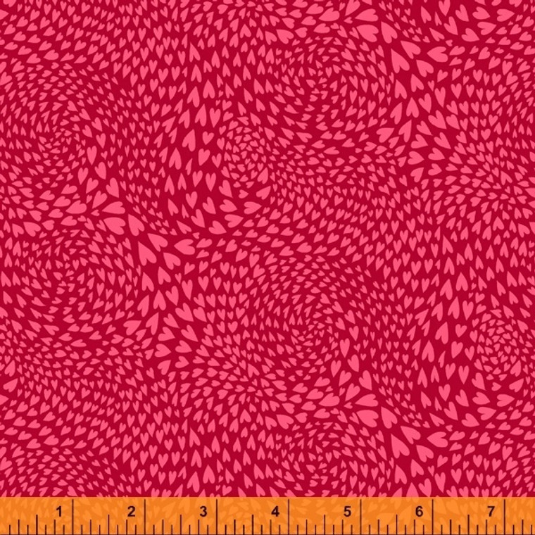 Swirl of Hearts in Red| Eden by Sally Kelly | per 10cm