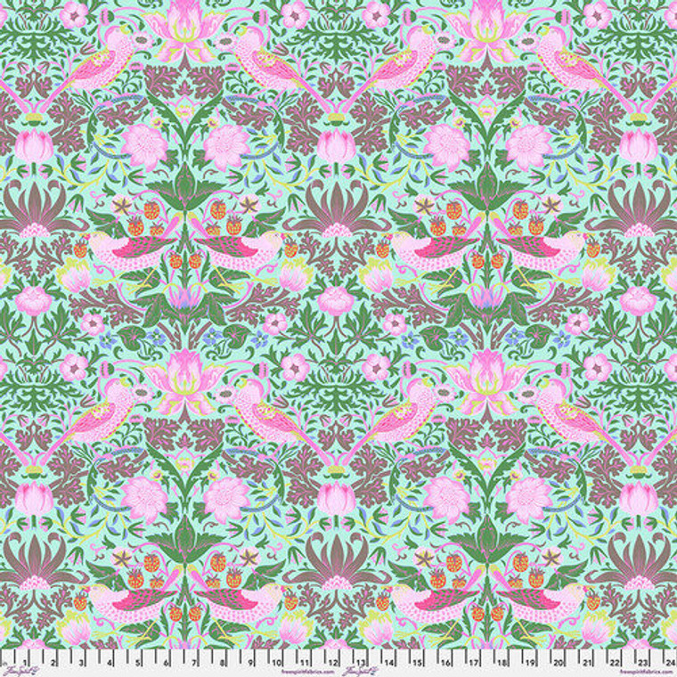 Strawberry Thief in Aqua | Kaffe Fassett & Morris & Co | per 10cm