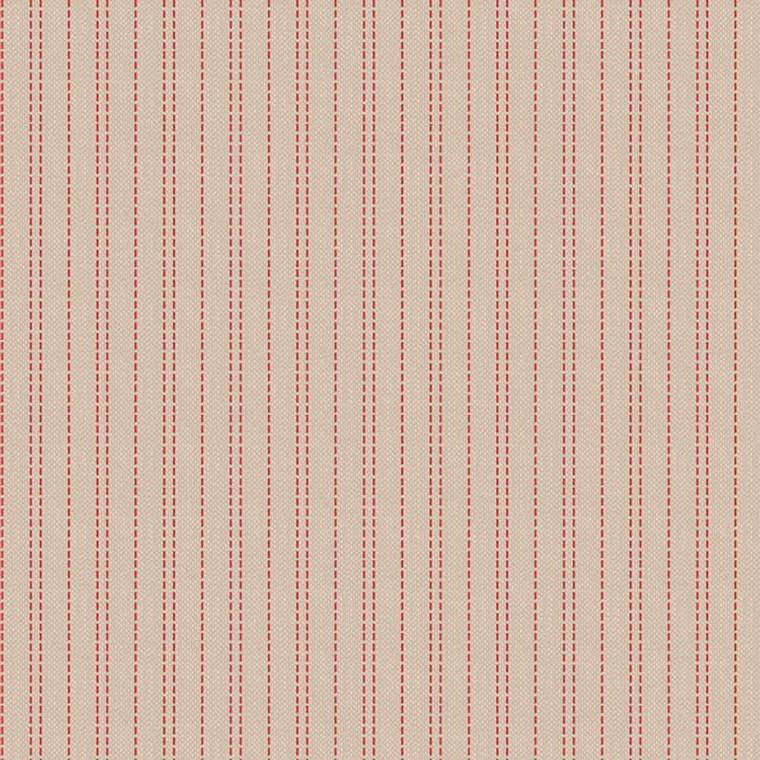 Seamstripe in Red | Winter Creating Memories by Tilda | per 10cm