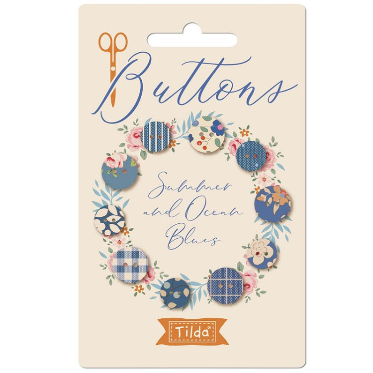 Tilda Buttons | Summer Creating Memories | 10 & 12 mm