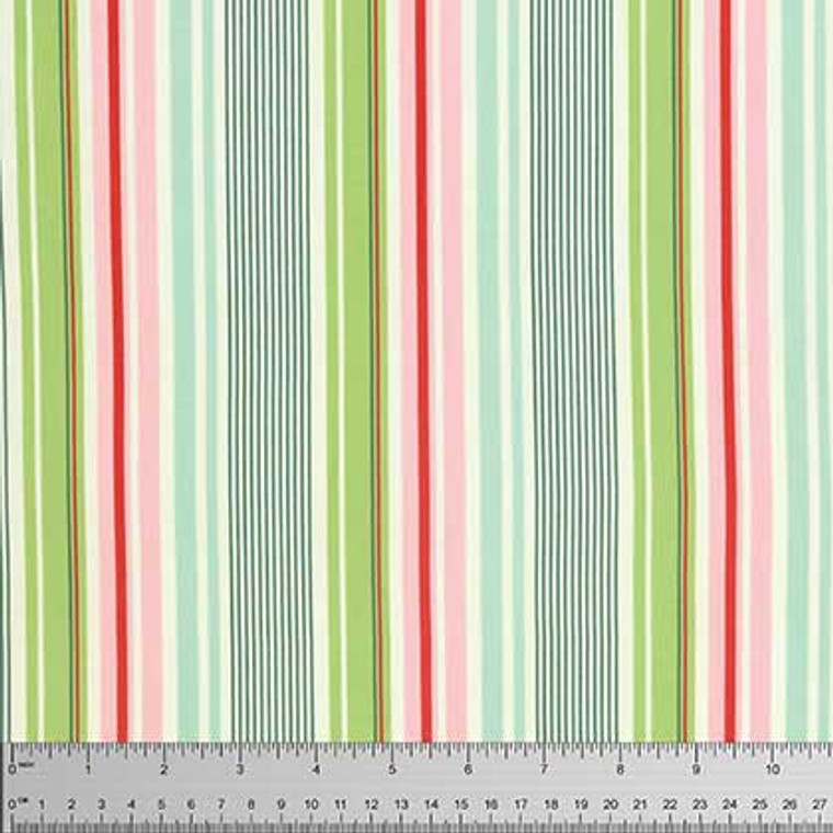 Slim Dandy Stripe in Pink | Nicey Jane by Heather Bailey | per 10cm
