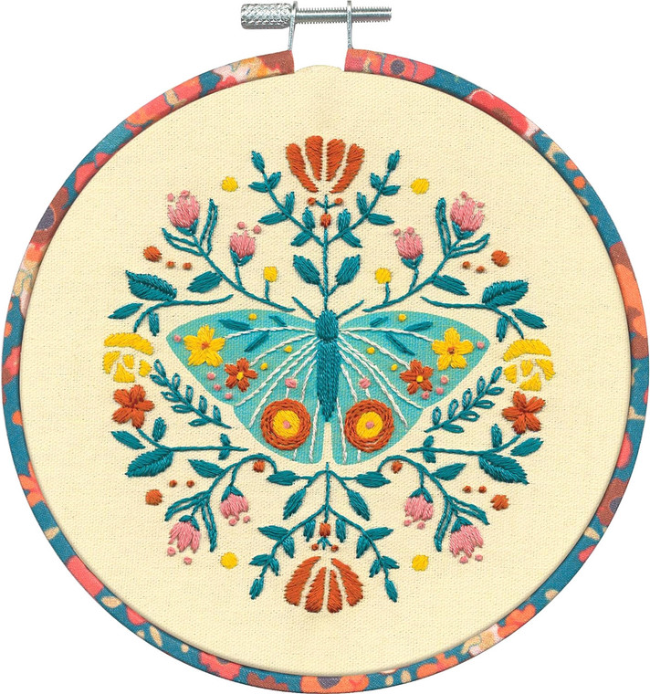 Moth Embroidery Kit | Learn A Craft by Dimensions