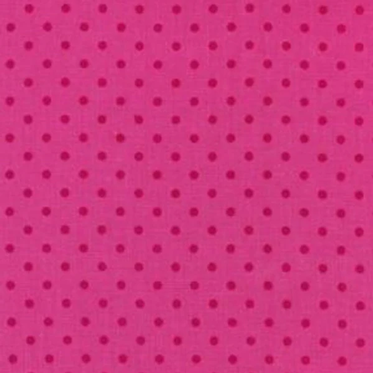 Deep Pink Dots on Lipstick Pink | Timeless Treasures | per 10cm