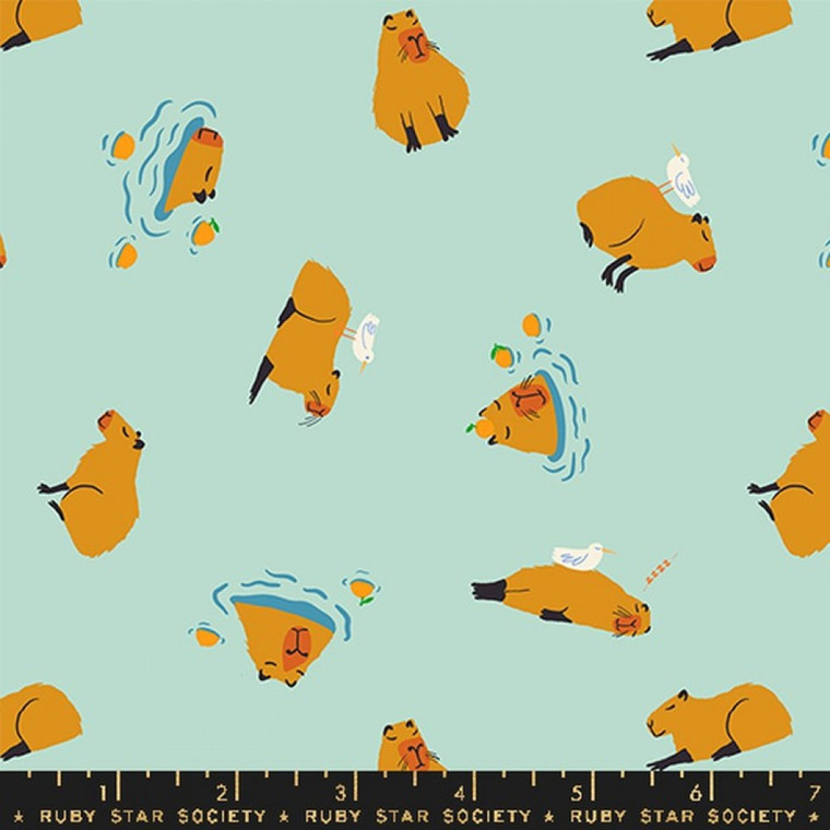 Capybara in Minty | Animal Animal by Ruby Star Society | per 10cm