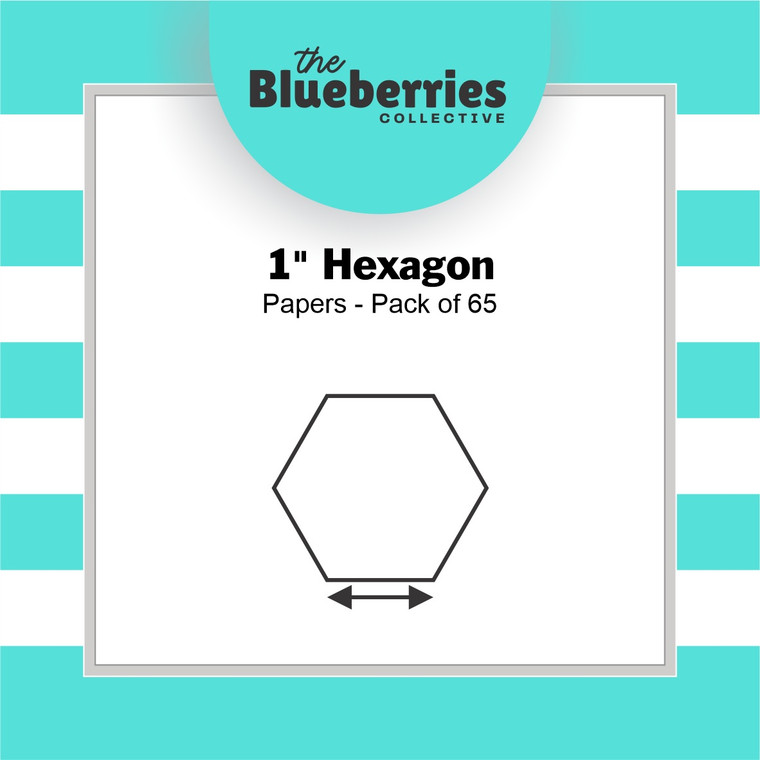 1" Hexagon Papers | Pack of 65