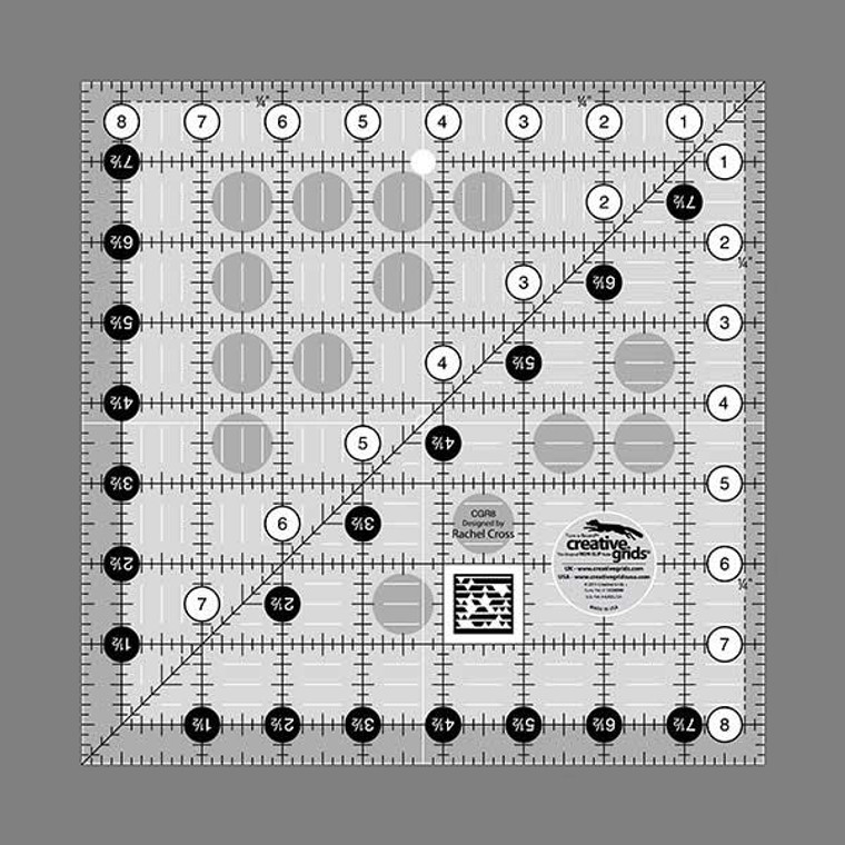 Creative Grids   8 1/2" Square  it Up & Fussy Cut Ruler