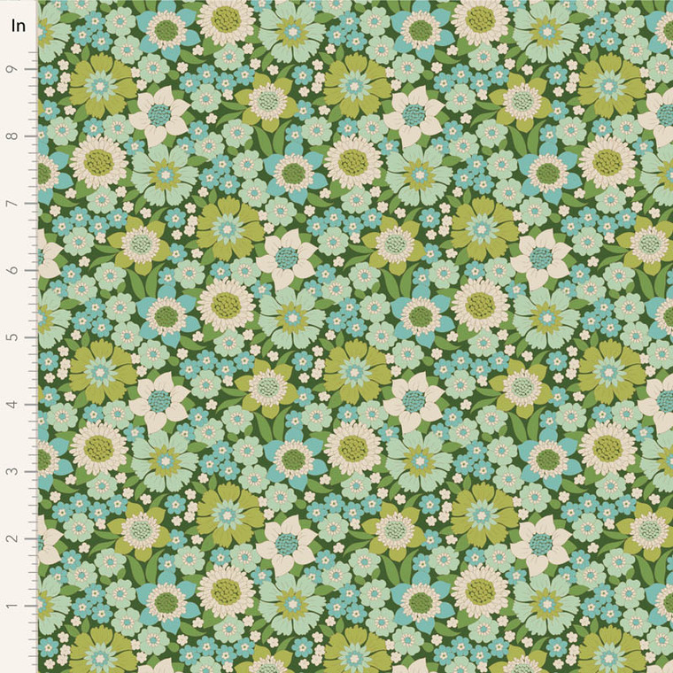 Lauren in Green | Wallflower by Tilda | per 10cm