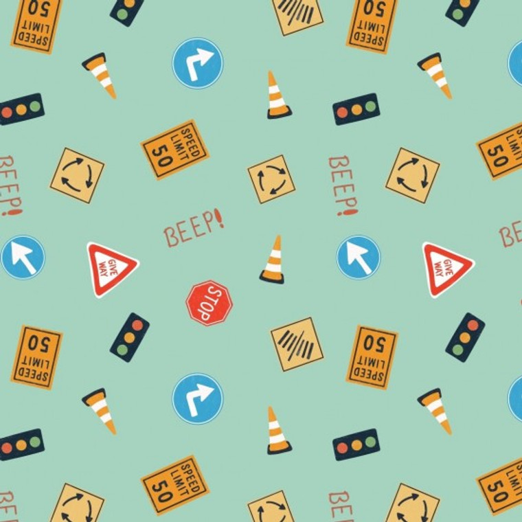 Signs in Green | Peak Hour by Mel Armstrong Art & Illustration | per 10cm