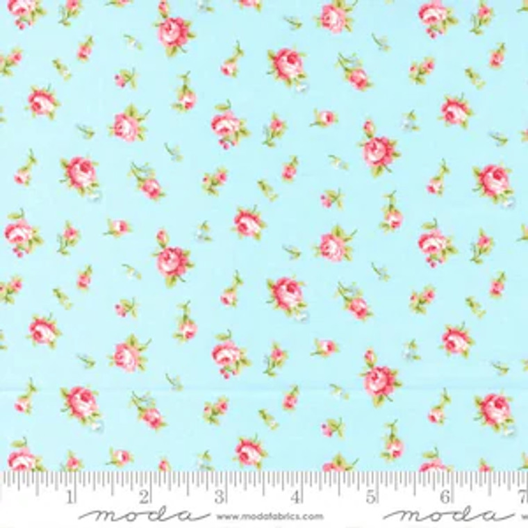 Bitty Fleurs in Blue | Fleurs by Brenda Riddle | per 10cm