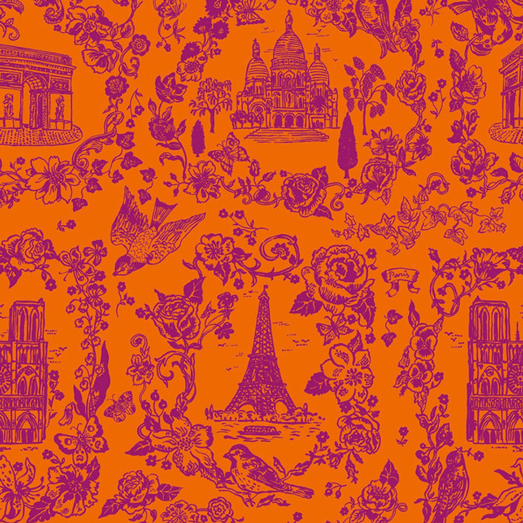 Sightseeing Tonal in Orange | A Spring in Paris by Nathalie Lete | per 10cm