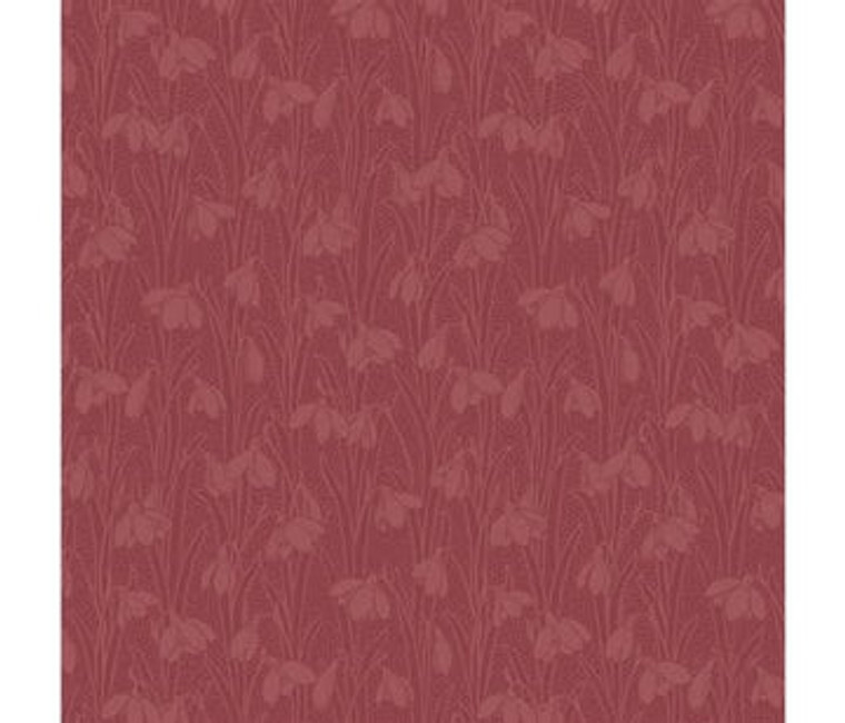 Snowdrop Spot in Sienna Red | Liberty | per 10cm