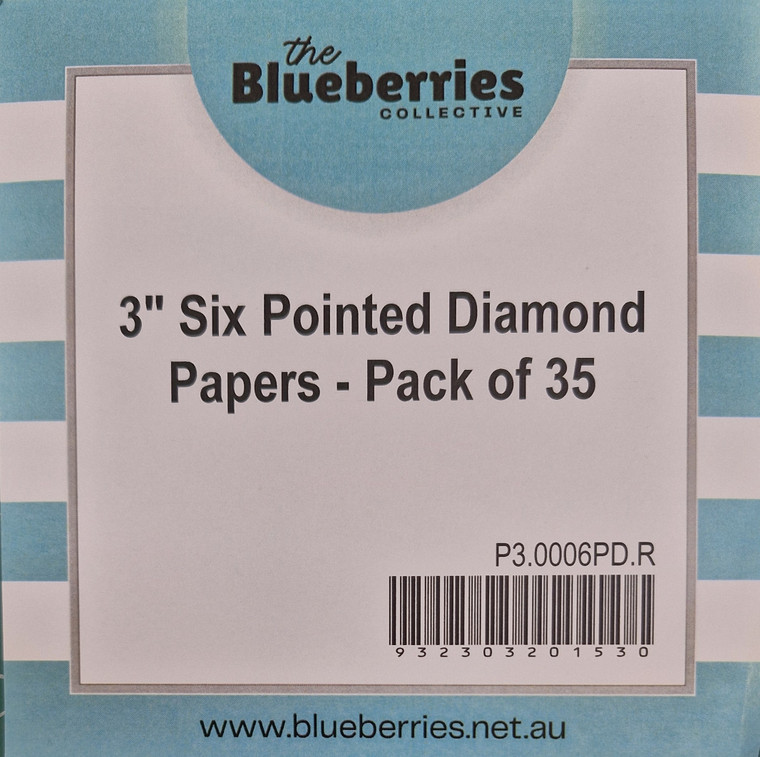 3" Six Pointed Diamond Papers | Pack of 35