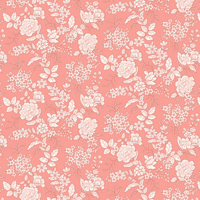 Floral in Salmon | Tranquility by Kim Diehl | per 10cm