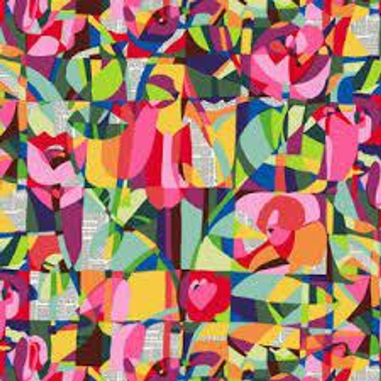Abstract Floral in Multi | The Language of Color by Chelsea DesignWorks | per 10cm Abstract Floral in Multi | The Language of Color by Chelsea DesignWorks | per 10cm