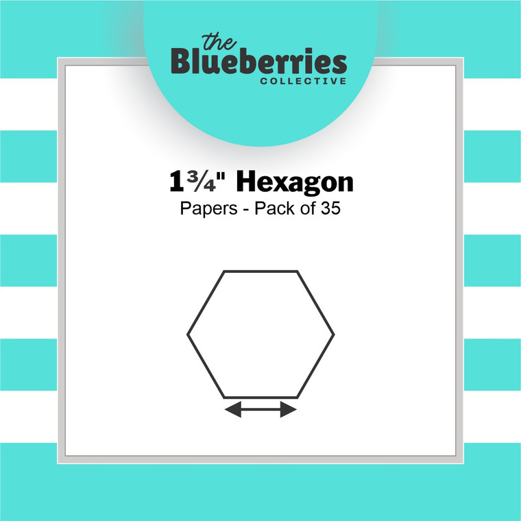 1  & 3/4" Hexagon Papers | Pack of 35