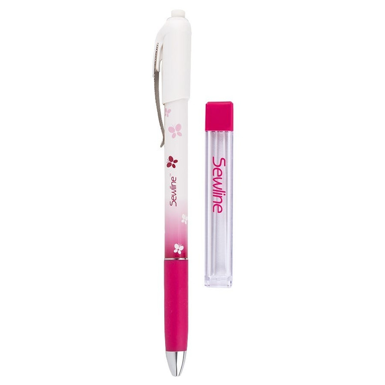 Fabric Pencil White with Refills | Sewline