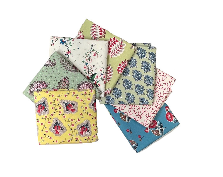 Guinevere Fat Eighth Bundle 12 | Gathering Thread | 7 Pieces