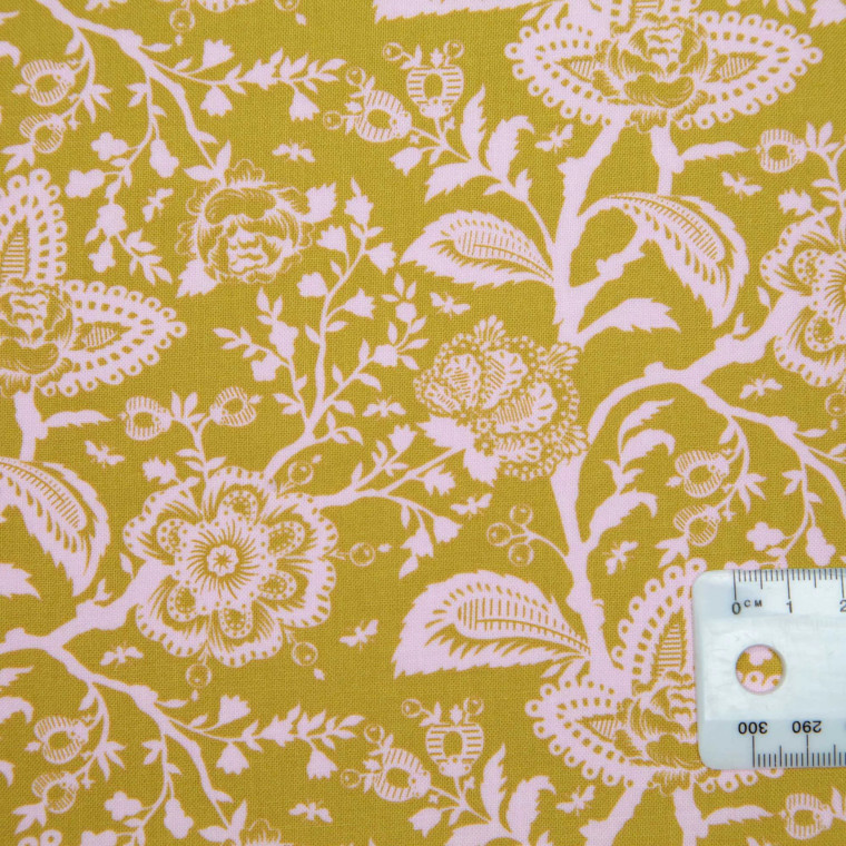 French Lace in Hazelnut | Parisville by Tula Pink | per 10cm