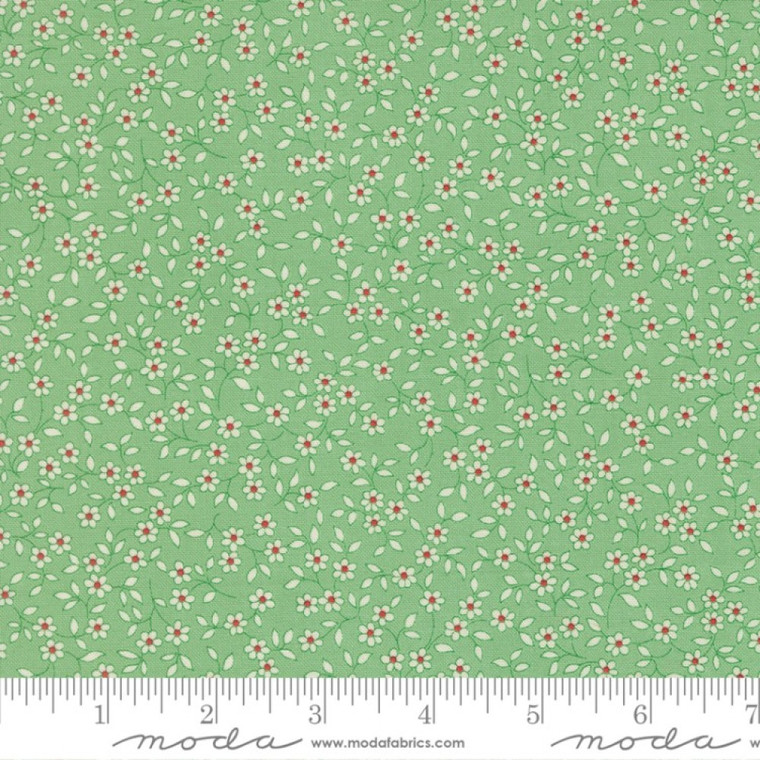 Blooming Vines in Aloe | 30's Playtime  by Linzee McCray | per 10cm