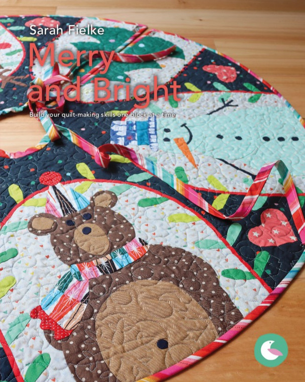 Merry & Bright Christmas Tree Skirt Pattern Book by Sarah Fielke